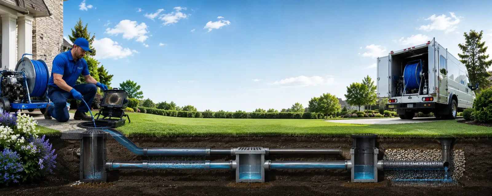Outdoor drain cleaning information for Kemp, TX